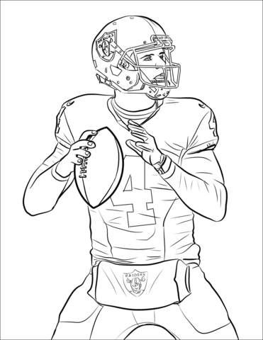 Derek Carr Coloring Page